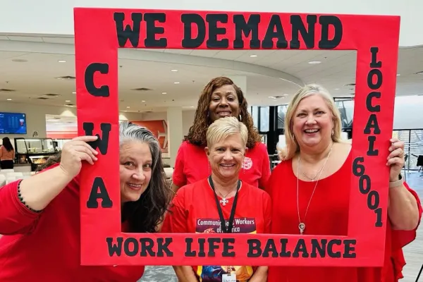 CWA members demand work-life balance