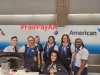 American Airlines agents stand in solidarity