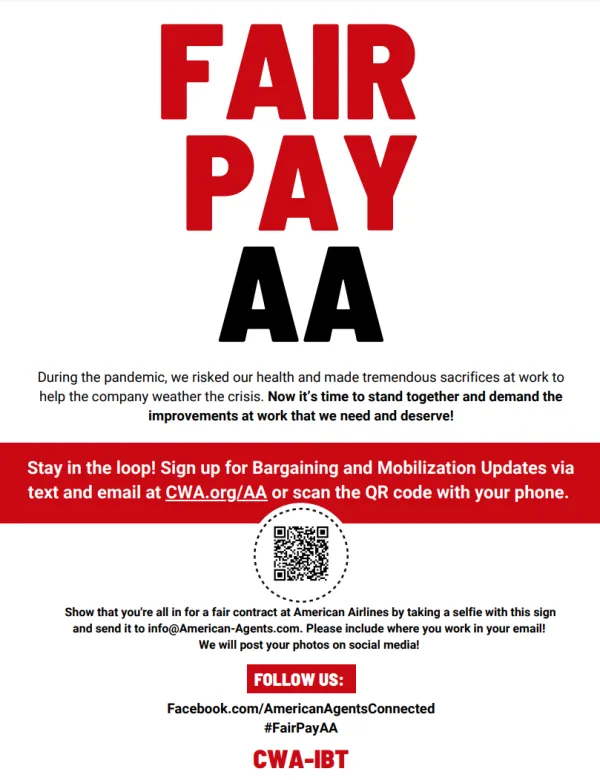 Poster-Fair Pay at AA
