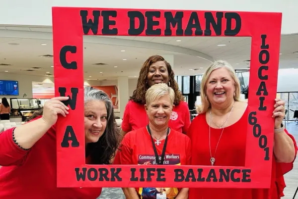 CWA Members Demand Work-Life Balance